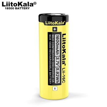 1-10PCS. LiitoKala Lii-16C 18500 1600mAh 3,7 V dc baterija za ponovno polnjenje Recarregavel litij-ionska baterija za LED svetilka