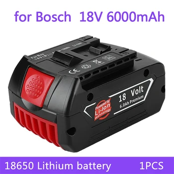 18V Akumulator 6.0 Ah Za Bosch Električni Vrtalnik 18 V Polnilne Li-ion Batteryies BAT609 BAT609G BAT618 BAT618G BAT614 + 1 Polnilnik