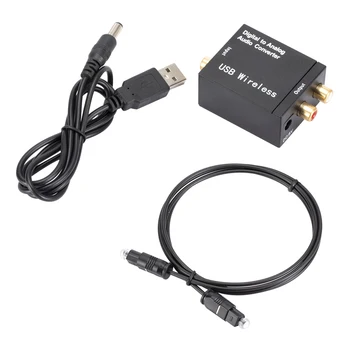 192KHz Digitalno Optični Nagovoriti, Da Analogni Stereo z Optični Kabel 1m Bluetooth-združljiv Optični za Amp Sprejemnik Zvočnik