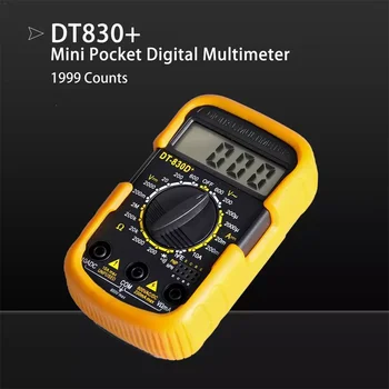 2022New DT830D Mini Multimeter Digitalni LCD Multimetro Za Volt Amp Ohm Tester Meter AC/DC Voltmeter Ampermeter Prenosne S Sondo