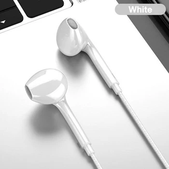 3,5 mm Žične Slušalke Bas Čepkov Stereo Slušalke za Glasbo, Šport Gaming Slušalke Z Mikrofonom za iPhone, Samsung Xiaomi Huawei PC
