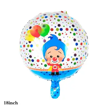 5pcs Risanka Plim Plip Klovn Folija Baloni Modro Rdeči Klovn Ballon Happy Birthday Party Dekoracijo Baby Tuš Zraka Globos Otrok Igrača