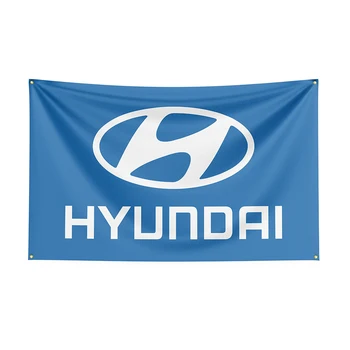 90x150cm Hyundais Zastavo Poliester Natisnjeni dirkalnika Banner Za Dekor