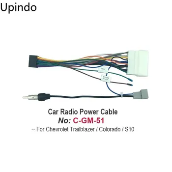 Avto Radio Kabel Adapter za Android Avdio Predvajalnik Moč Napeljave Pas Priključek, Vtičnica za Chevrolet Trailblazer Colorado S10