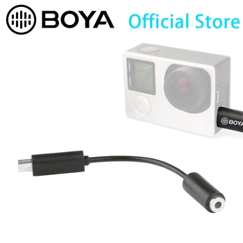 BOYA S-GOC Fotoaparati DSLR 3.5 mm, Mikrofon Kabel Converter Adapter za GoPro Hero 3 4 Kamere