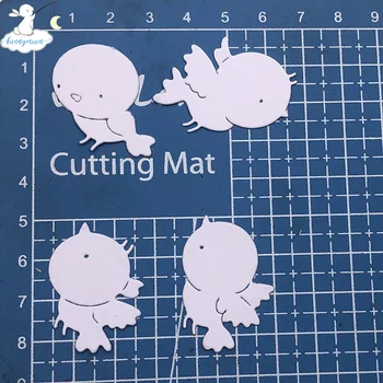 Bunnymoon Majhne Ptice Rezanje Kovin Matrice Reliefi Scrapbooking Matrica Obrti Cut Umre Za DIY Kartico Obrti Ročno