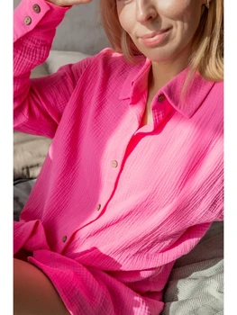 Churses Beli Gumb Shirt Obleko Homewear Udobje Priložnostne Obleko Z Dolgimi Rokavi Beloprsi Singl River Seksi Mini Dolžina 2022 Nova