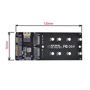 CYDZ Jimier SATA 22Pin Adapter SFF-8654 na M. 2 U2 Kit NGFF M-Ključ do Slimline SAS NVME PCIe SSD SATA SSD Adapter za Mainboard...