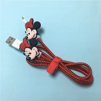 Disney 1,5 M Kabel Navijalec Nastavite Risanka, Polnilnik, USB Kabel, Zaščita Za Apple IPhone X 11 12 7 8 6 Podatki Skladu Protector Za Android