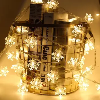FENGRISE Snežinka LED Luči Vesel Božič Okraski Za Dom 2022 Božično Drevo Ornament Božič Navidad Darila, Novo Leto 2023