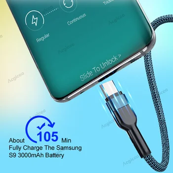 Hitro USB Tip C Super-Hitro Polnjenje Kabel za Huawei P40 P30 Mate 40 USB Hitro Charing Podatki Kabel za Xiaomi Mi 12Pro Oneplus Realme