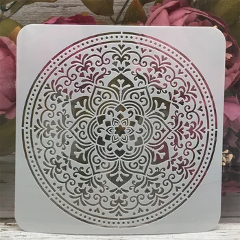 Mandala Krog Design 9 DIY Layering Matrice Slikarstvo Album Kolorit Reliefi Album Dekorativni Predlogo