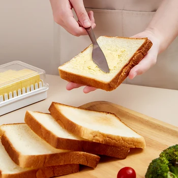 Maslo, Sir, Nož Škatla za Shranjevanje s Pokrovom Kuhinjska Hrane Maslo Slicer Pladenj Posoda za Domači Kuhinjski Pribor