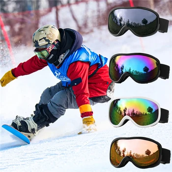 Moški Ženske Smučarska Očala Gorskih Anti UV Smučanje Očala motorne sani Zimske Športe Snow Očala Goggle Kolesarjenje, Plezanje sončna Očala