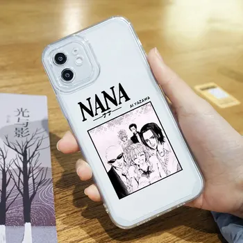 Nana Osaki Anime Jasno Primeru Telefon Za iPhone XS MAX 12 11 Pro XS SE2 13 8 7 6Plus X XR Srčkan Shockproof Mehko TPU Kritje Fundas Vrečko