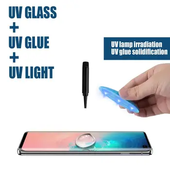 Opomba 9 zaščitnik zaslon z nano tekoče UV lepilo za Samsung Galaxy S8 S9 Plus S7 S6 rob opomba 8 celotno lepilo steklo zaščitnik