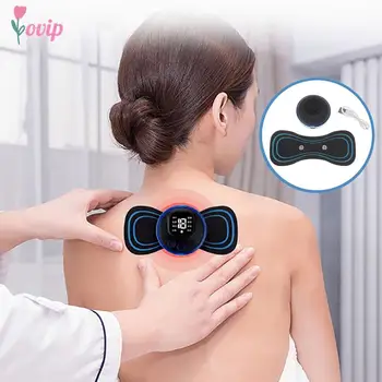 Prenosni EMS Vratu Nosila Električni Massager 8 Način Cervikalno Masažo Obliž Impulz Mišični Stimulator Lajšanje Bolečine