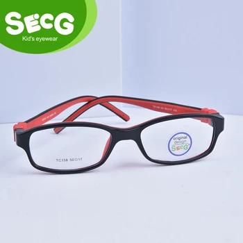 SECG Kvadratnih Trdna Snemljiv Otroci Očal Okvir Prilagodljiv TR90 Silikonski Otrok Očala Očala Okvir Recept Lunette