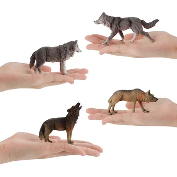 Simulacija Divje Figurice Živali Volk Model Otroke Zbirka Igrače Miniature Krajine Otroke, Izobraževalne Okras, Darila