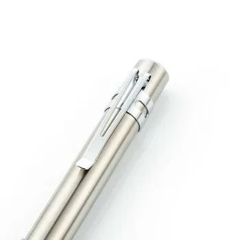 Varčevanje z energijo Prenosni Strokovnih Medicinskih Priročno Pero Lahka USB Polnilna Mini Svetilka LED Svetilko iz Nerjavečega Jekla Posnetek