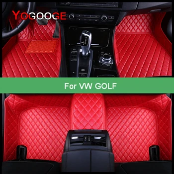 YOGOOGE Avto predpražnike Za VW Golf 5 6 7 8 Stopala Coche Dodatki Avto Preproge
