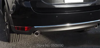 Za Mazda CX-5 CX5 2020 2019 2018 2017 KF Avto Zadnja Vrata Prtljažnik Polje Spodaj Chrome Odreži Rep Odbijača Trakovi Nalepke Pokrov