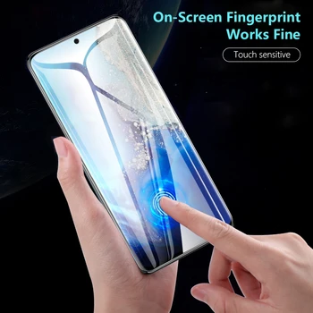 Za Samsung Galaxy S22 Ultra Stekla 3D Ukrivljen Zaslon Stekla S22 Ultra S20 S21 Zaščitna folija Samsung S22 Ultra Kaljeno Steklo