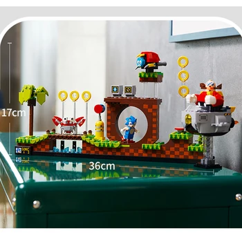 1125pcs Sonic Ježi Pop Igro Green Hill Pas Model gradniki Združljiv 21331 Opeke Kompleti Igrače Za Otroke Darilo Slike 2