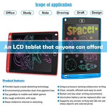 12 Otrok je Digitalni Prenosnik LCD Risanje Tablet Igrače Otroci Risalno Desko Pisanje Pad Čarobno Tablo Izobraževalne Igrače Slike 2