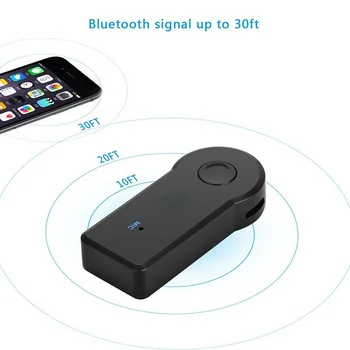 2 v 1 Brezžična tehnologija Bluetooth 5.0 Sprejemnik Oddajnik Adapter 3,5 mm Jack Za Avto Glasbe, Audio Aux A2dp Slušalke, Prostoročno Sprejemnikom Slike 2