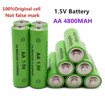 4-20PCS 1,5 V Novo blagovno Znamko AA baterija za ponovno polnjenje 4800mAh 1,5 V Novi Alkalni Polnilna batery za led luči, igrače, mp3 Brezplačna dostava Slike 2