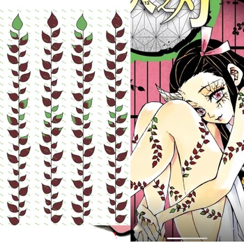 Anime Demon Slayer Kimetsu Ne Yaiba Nezuko Kamado Cosplay Rekviziti Demon Rogovi Hairclip Pokrivala Cosplay Dodatki Slike 2