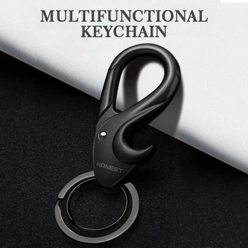 Avto Keychain žepni nož Praktično Orodje Moških Luksuzni Ključnih Verige za Trajno Key Ring Imetnik Vrečko Čar Najboljše Božično Darilo za Nakit Slike 2