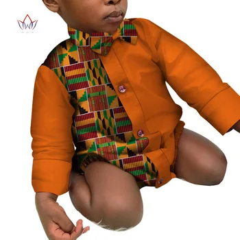 Bintarealwax Afriške Baby Romper Dashiki Otroci Oblačila Novorojenega Dojenčka Fantje jumpsuits Otrok Malčka, Otroška Oblačila, WYT262 Slike 2
