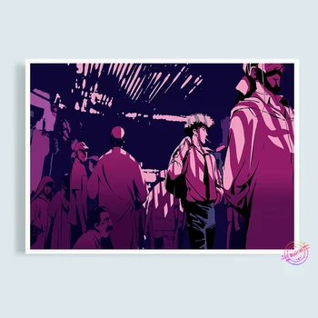 Cowboy Bebop Spike Umetnosti Svile Plakatov in Fotografij wall art Japonski Anime Umetnost Plakata Platno Slikarstvo Doma Dekor Slike 2