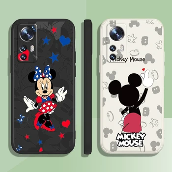 Disney Srčkan Mickey Minnie Nekaj Za Xiaomi Mi 12S 12 12X 11i 11T 11 10 10 10T 9 Pro Lite Ultra 5G Tekoče Vrv TPU Primeru Telefon Slike 2