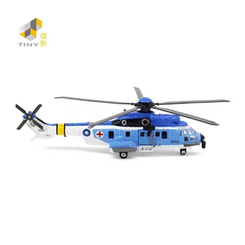 DROBNE 1:144 Super Puma Helikopter Modro Zlitine Simulacija Modela Letala Slike 2