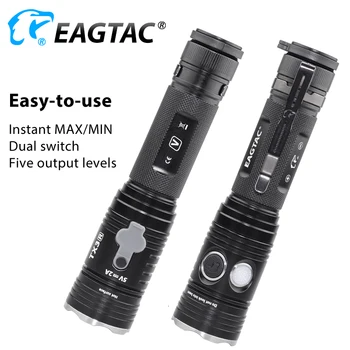 EAGTAC TX3V SFT40 USB Polnilna LED Svetilka XHP70.2 3550 Lumen 21700 Vključujejo Moči Banke Taktično Svetilko Policija Samoobrambe Slike 2