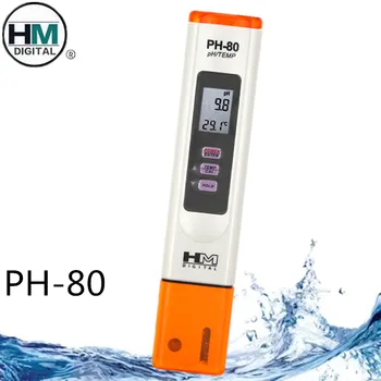 HM Digitalni PH-80 Nepremočljiva PH Temperatura Meter Hydro S Samodejnim Kalibracijska Funkcija Kakovosti Voda PH Tester 40% Popusta Slike 2