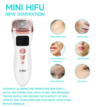 Mini Hifu 2. Generacije RF EMS Prenosni Hifu Pralni Obraza Naprave Hifu Ultrazvok Obraza Lepota Pralni Obraz za Nego Kože, Masaža Slike 2
