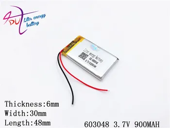 Najboljši Baterije Znamke Velikost 603048 3,7 v 900mah Litij-Polimer Baterija S Odbor Za Mp4 Mp5 Gps, Digitalni Izdelki Slike 2