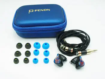 Penon VENTILATOR 2 2BA + 2 Dinamičnega Voznika Hibridni 2Pin 0.78 mm HiFi Ob in-ear Slušalke IEMS Slike 2