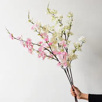 Ponaredek Češnjev Cvet Umetno Cvetje z Brezplačnimi Dostava Doma Dnevna Soba Dekoracijo Poroke Pink Soba Dekor Prostem Deco Slike 2