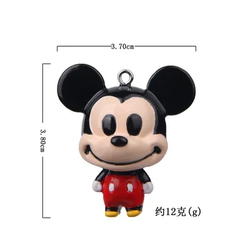 Risanka Anime Srčkan Pvc Tresenje Lutke Mickey Mouse Tsum Tsum Slika Lutke, Donald Duck DIY Pribor Keychain Otroci Igrače Slike 2