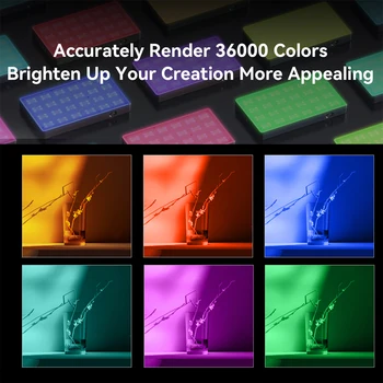 SmallRig RM120 Dolgo-Baterija-Življenje RGB Svetlobe Univerzalno All-in-One Design RGB Light Prenosni Polne Barve Vse-Kovinsko Svetlo 3808 Slike 2