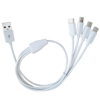 Več Polnjenje USB Tip C Adapter 50 cm 4: 1 USB Tip C Kabel za Polnjenje Slike 2