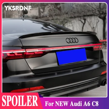 Za NOVI Audi A6 C8 2019 2020 2021 Spojler Visoko Kakovostne ABS Prtljažniku Avtomobila Ustnice Krila, Rep Spojler A6 Pribor Namensko Dekoracijo Slike 2